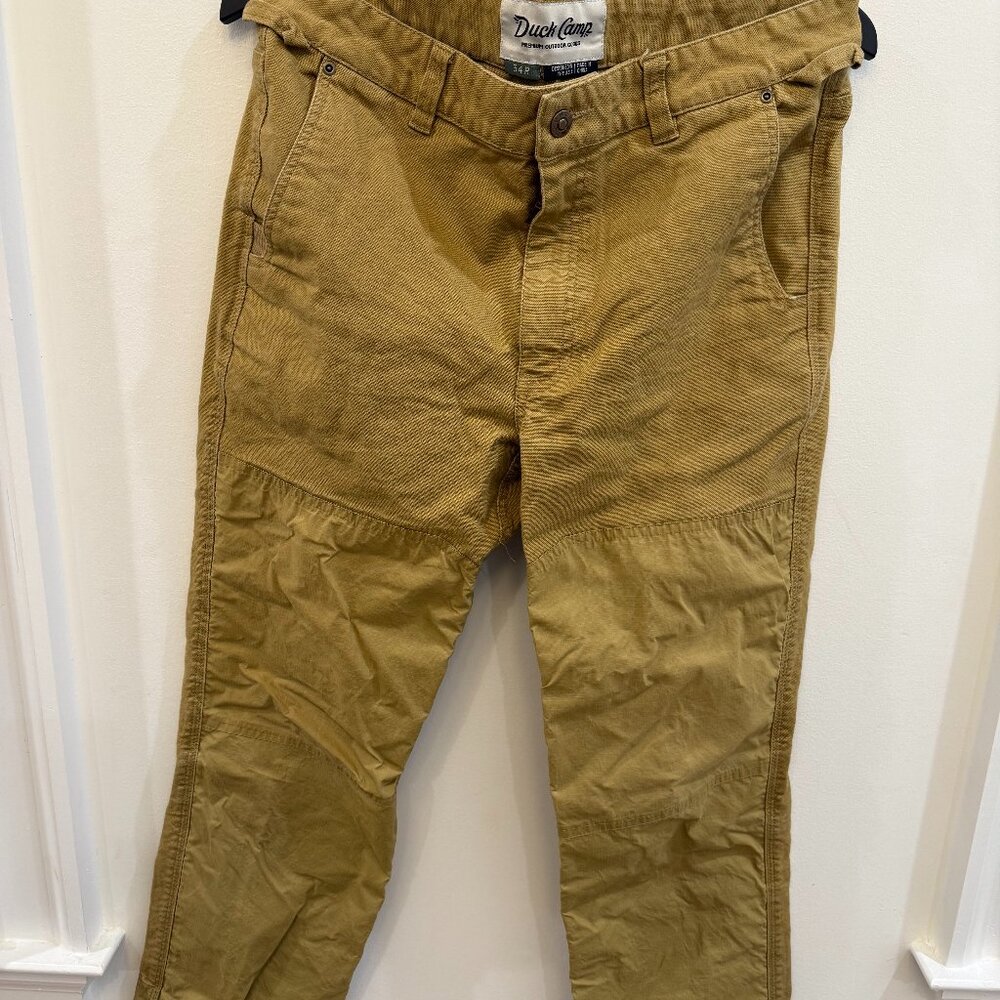 Men's Duck Camp Brush Pants Slim fit size 34